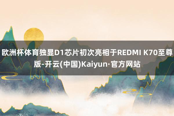欧洲杯体育独显D1芯片初次亮相于REDMI K70至尊版-开
