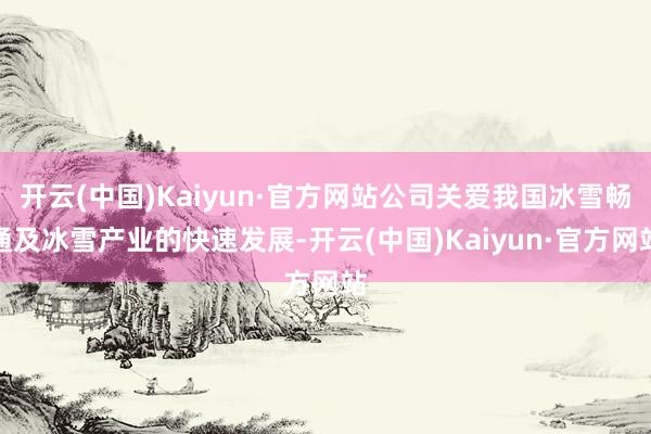 开云(中国)Kaiyun·官方网站公司关爱我国冰雪畅通及冰雪