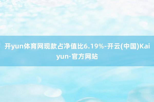 开yun体育网现款占净值比6.19%-开云(中国)Kaiyun·官方网站