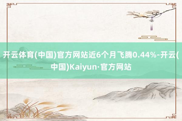 开云体育(中国)官方网站近6个月飞腾0.44%-开云(中国)Kaiyun·官方网站