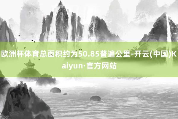 欧洲杯体育总面积约为50.85普遍公里-开云(中国)Kaiy