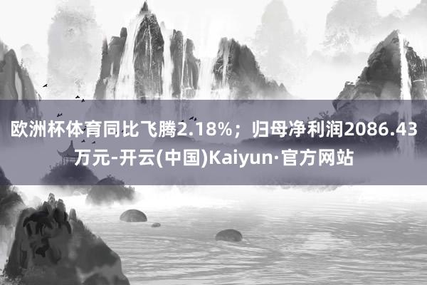欧洲杯体育同比飞腾2.18%；归母净利润2086.43万元-开云(中国)Kaiyun·官方网站