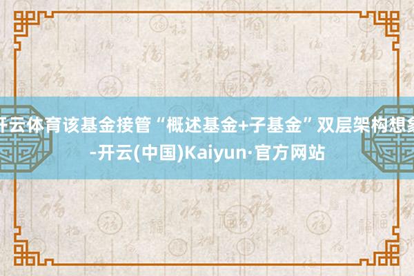 开云体育该基金接管“概述基金+子基金”双层架构想象-开云(中
